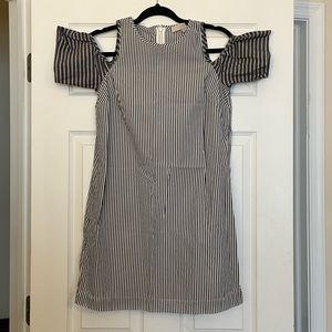 Women’s petite shoulder cutout mini dress